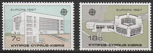 Кипр 1987, Европа , Архитектура, 2 марки